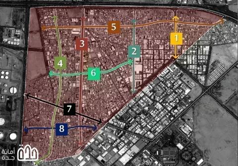 خريطة جدة الذكية للإزالة والتطوير 1445