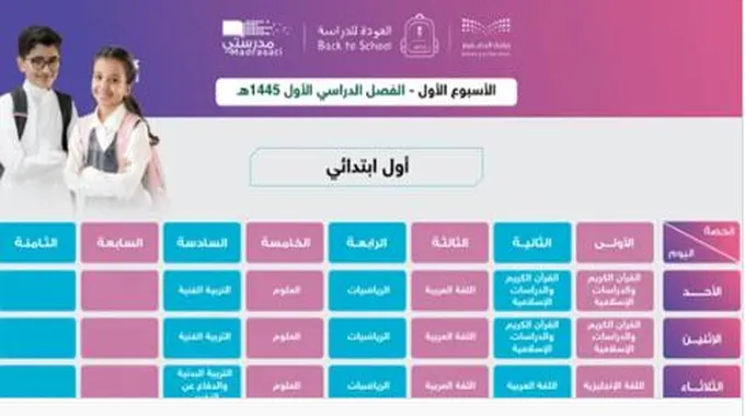 قبل ساعات من بدء العام الدراسي الجديد1445..