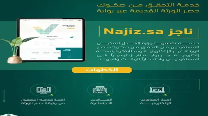 خطوات وشروط استخراج صك الورثة من “ناجز” 1445