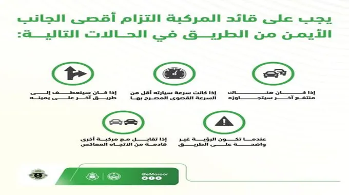 المرور السعودي يحذر السائقين: 5 حالات يجب عليكم