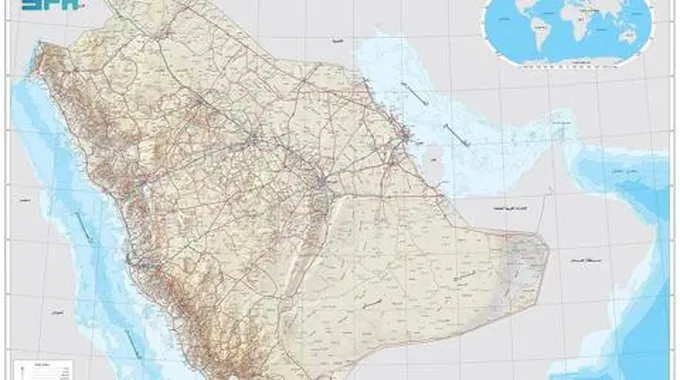 شاهد الخارطة الرسمية المعتمدة للسعودية بالحدود