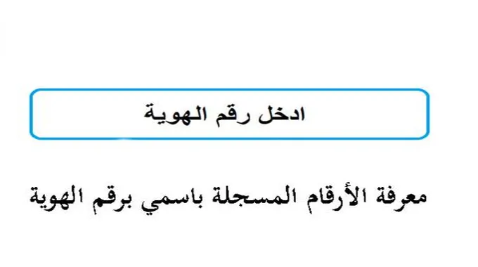 طريقة الاستعلام عن الأرقام المسجلة باسمك برقم